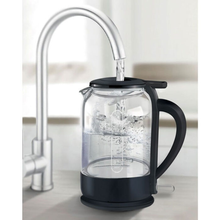 קומקום חשמלי 1.5 ליטר בצבע שחור כולל פטנט מילוי ללא פתיחת המכסה אלקטרו חנן דגם EL-176