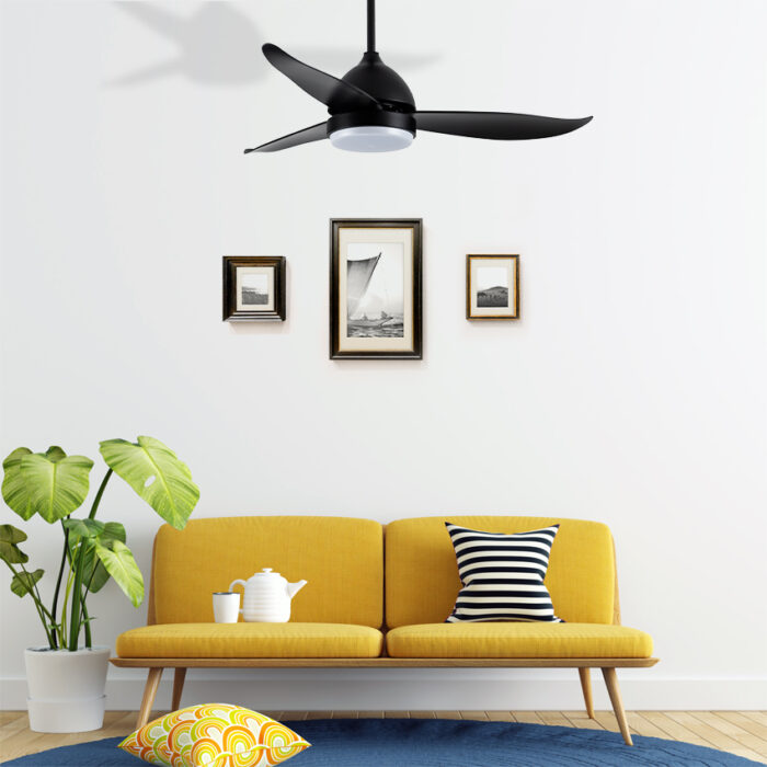 מאוורר תקרה CCT צבע שחור דגם KANSAS