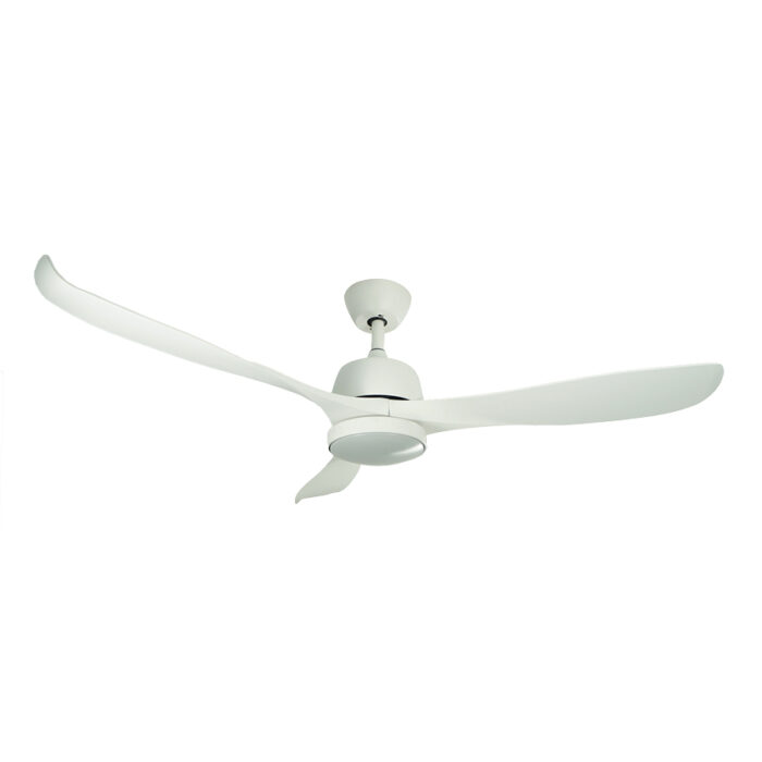 מאוורר תקרה לפרגולה/מרפסת 56″ ATLANTA לבן כולל תאורה, מנוע DC