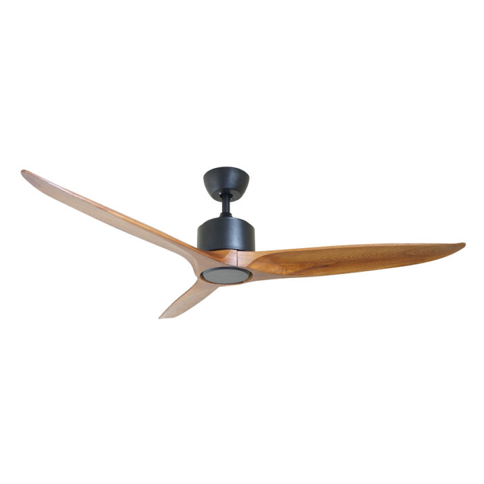 מאוורר תקרה 56″ Forest מעץ מלא כולל שלט ללא תאורה, מנוע DC