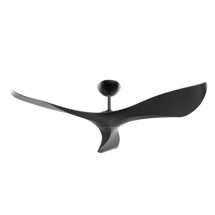 מאוורר תקרה 56″ SPAZIO שחור כולל שלט, מנוע DC