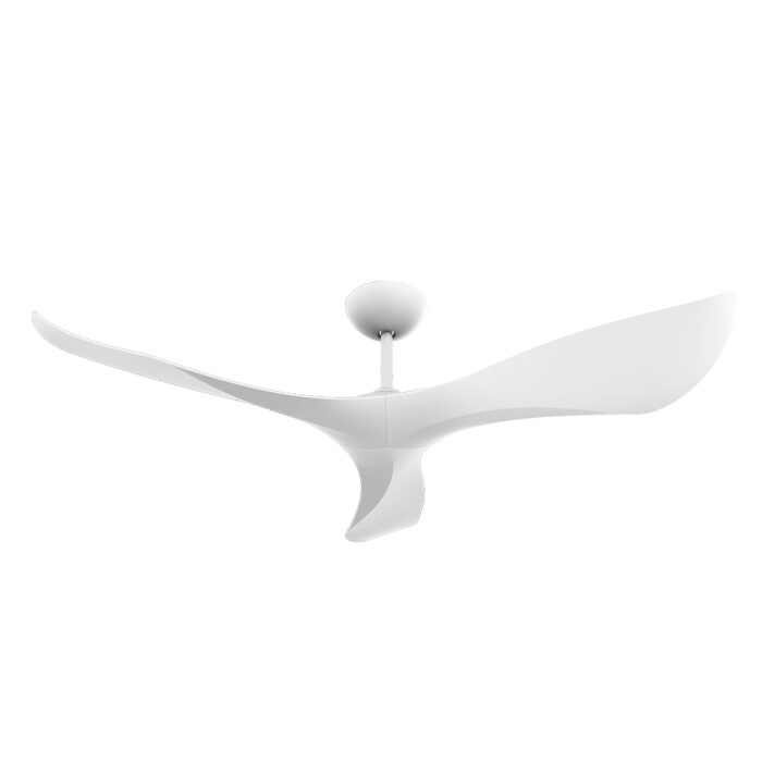 מאוורר תקרה 56″ SPAZIO לבן כולל שלט, מנוע DC