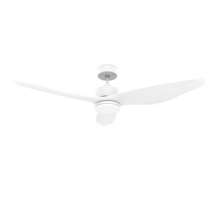 מאוורר תקרה 52″ UNO לבן כולל שלט ותאורה, מנוע DC
