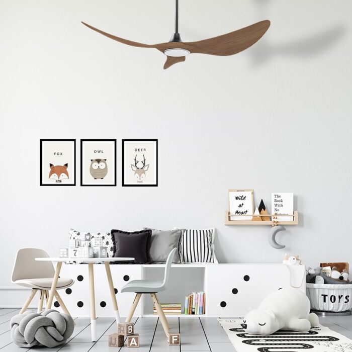 מאוורר תקרה 52″ VITORIA לבן כולל שלט ותאורה, מנוע DC