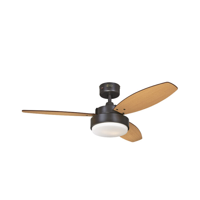 מאוורר תקרה ווסטינגהאוס 42″ ALLOY ברונזה ועץ עם שלט ולד מובנה 17W