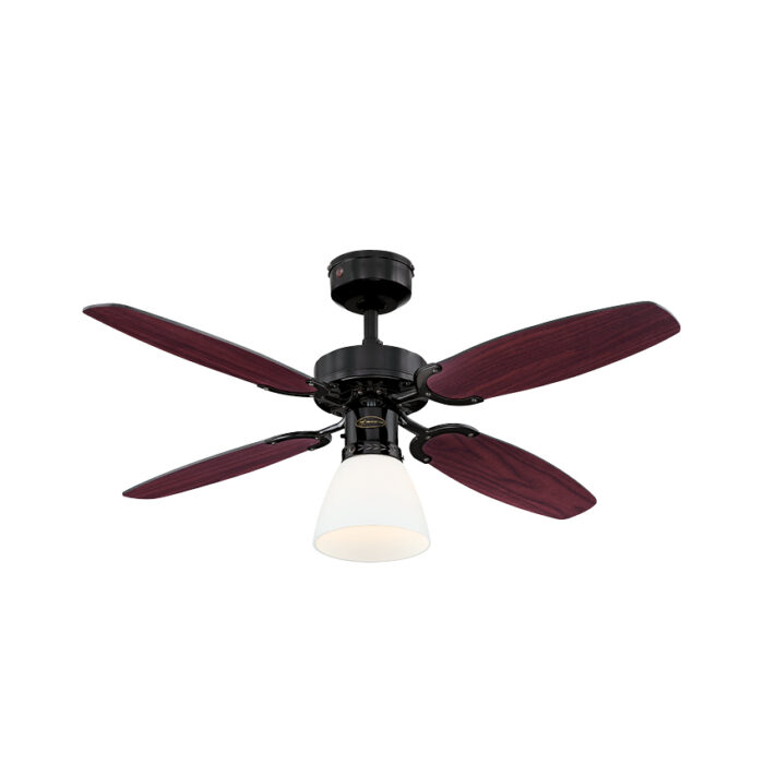 מאוורר תקרה ווסטינגהאוס “Capitol 42 שחור/דובדבן עם שלט