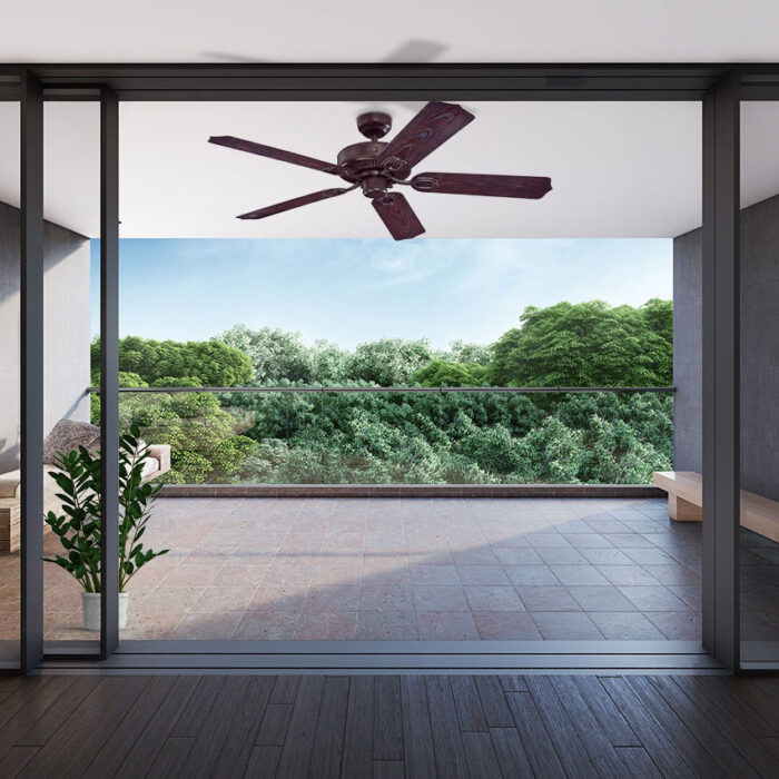 מאוורר תקרה לפרגולה ווסטינגהאוס DEACON ברונזה 52″ חוט משיכה