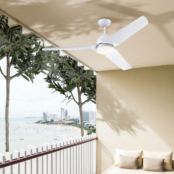 מאוורר תקרה לפרגולה ווסטינגהאוס “Napa 54 לבן עם שלט ותאורה