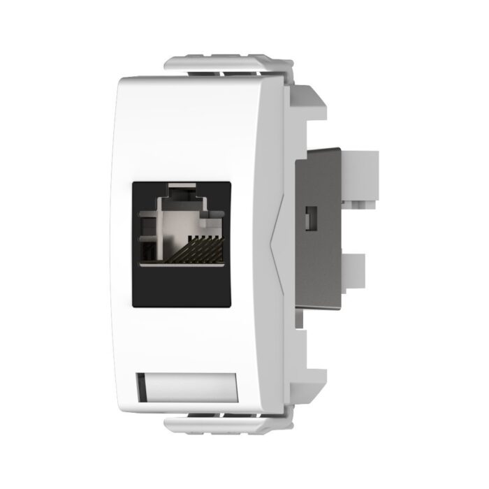 שקע מחשב RJ45 CAT 5E לבן ניסקו סוויץ'