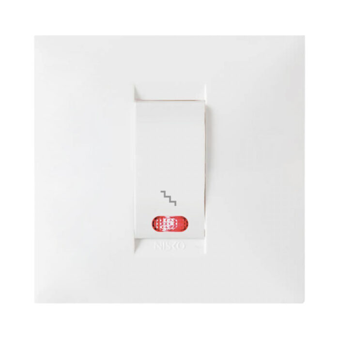 מארז BE לבן לחצן מדרגות מואר לקופסה עגולה