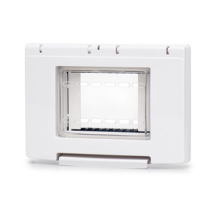 מסגרת מוגנת מים לבנה 3 מודול ניסקו סוויץ'