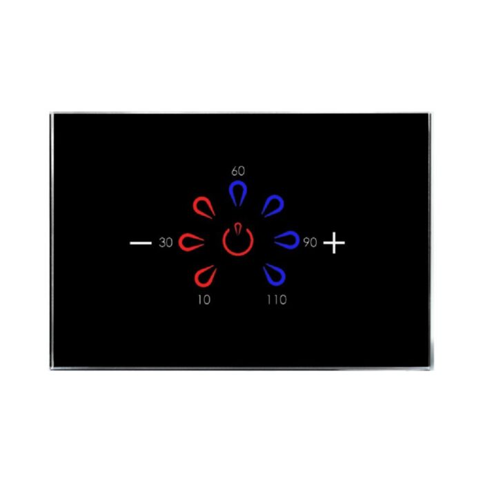 מתג טאץ' טיימר דוד חכם זכוכית שחורה 3 מודול WIFI