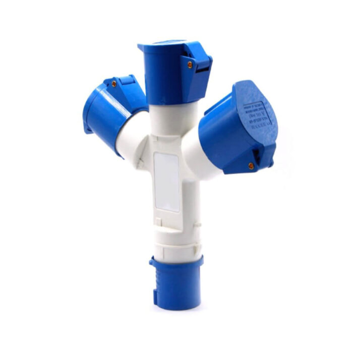 מפצל משולש נייד ל 3 שקעי 3X16A