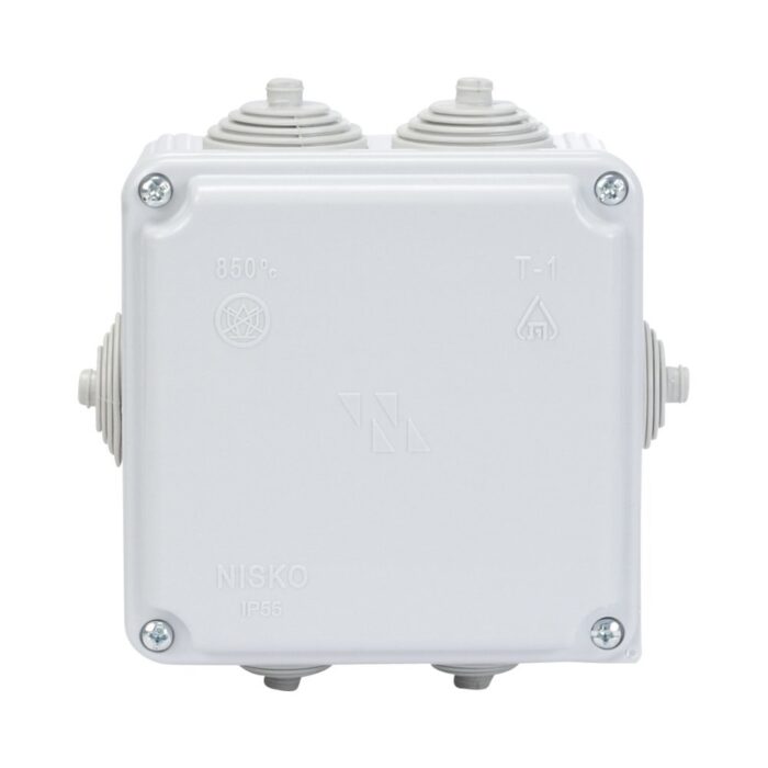 קופסת הסתעפות עם פטמות T-1P 100X100X50 IP55