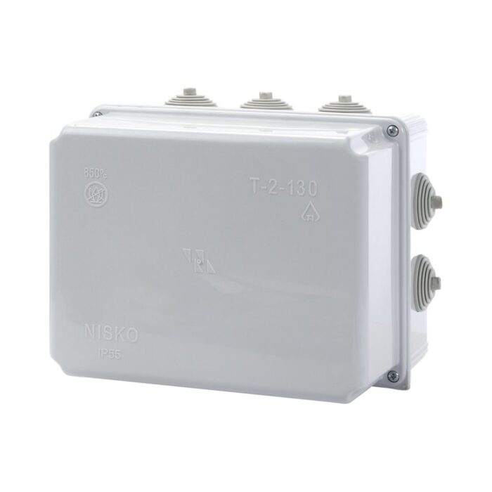 קופסת הסתעפות עם פטמות T-2-130P 190X150X130 IP55