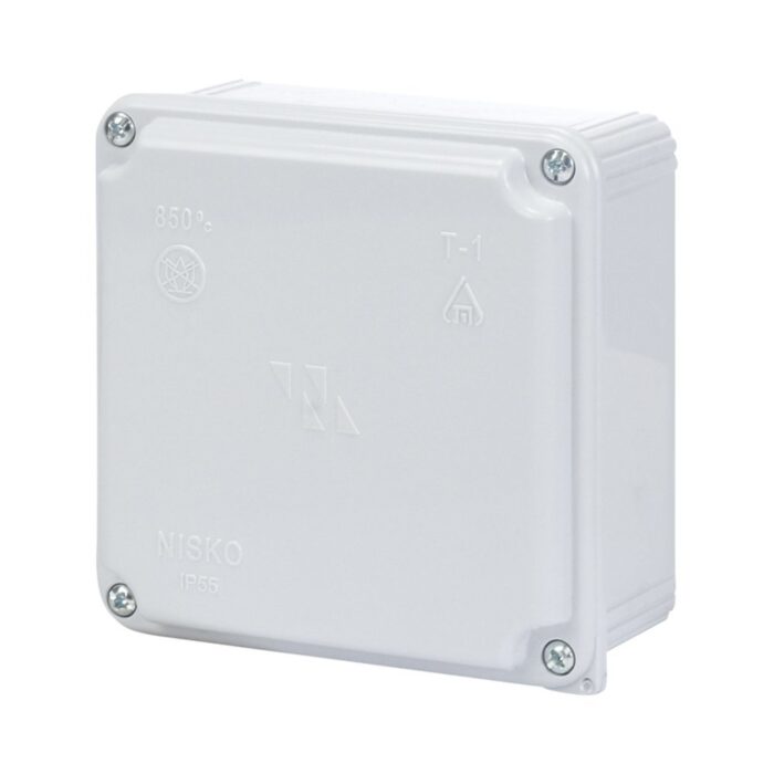 קופסת הסתעפות חלקה T-1 100X100X50 IP55