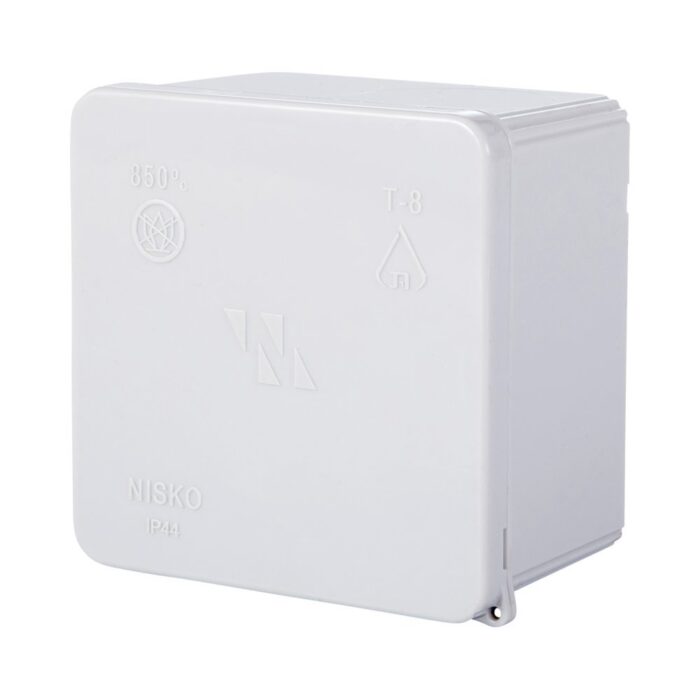 קופסת הסתעפות חלקה T-8 80X80X50 IP44