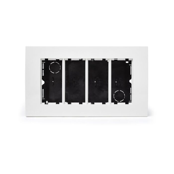 עמדת HOME & OFFICE תחת הטיח 8 מודול, ללא אביזרים